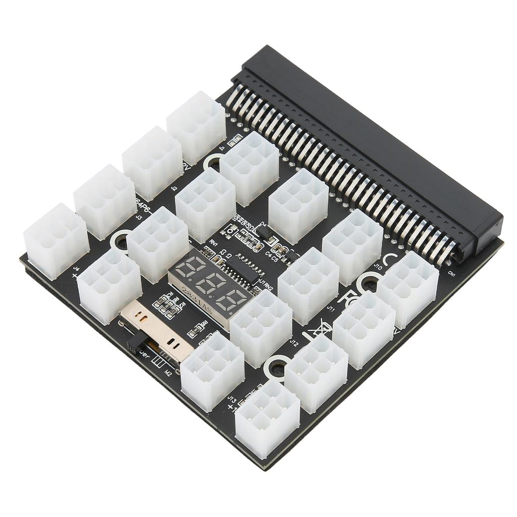 Breakout Board Stromverteilerplatine Adapter 17 Ports 6Pin Maximale Unterstützung 1200W Computerzubehör 12V