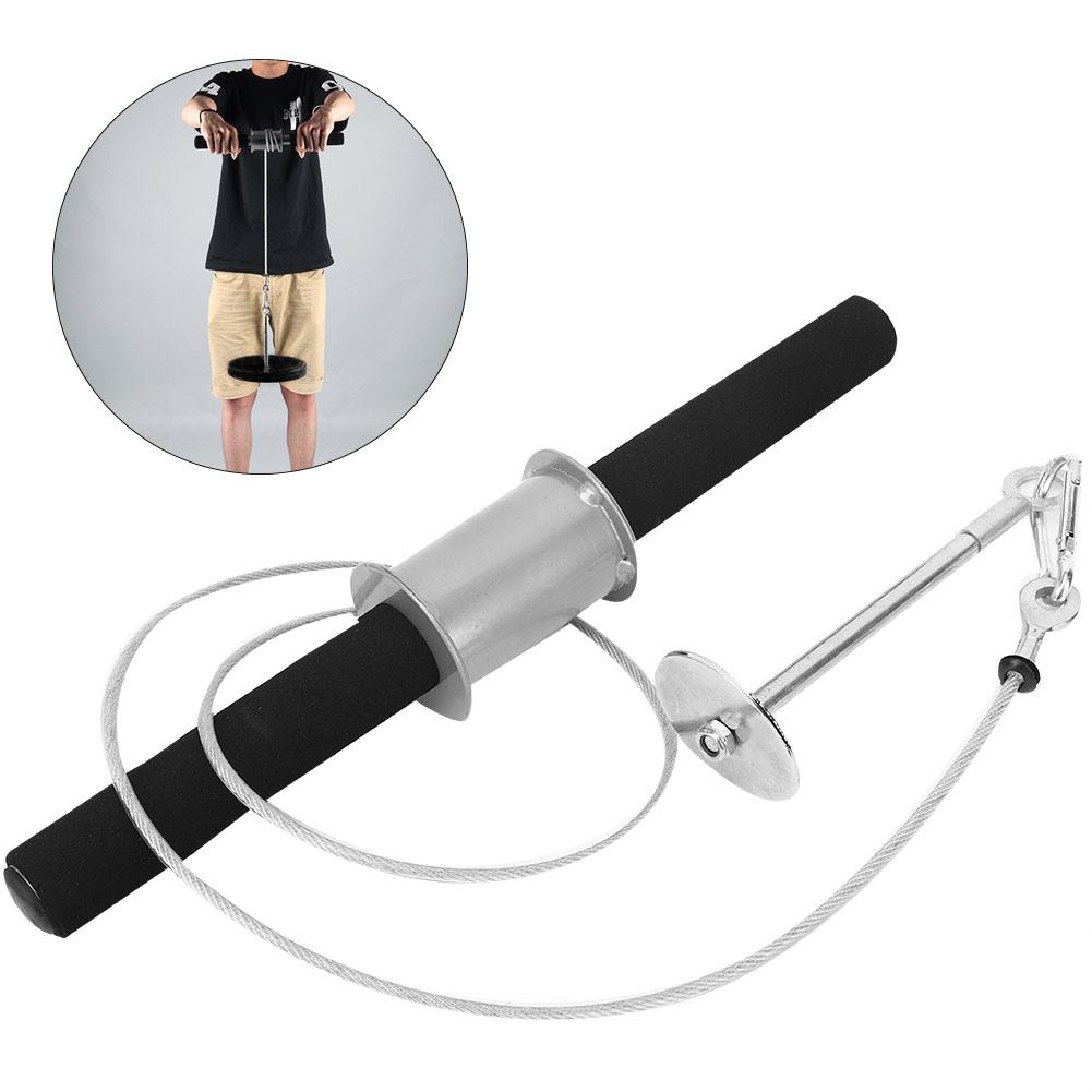 Forearm Wrist Roller Trainer Muscle Training Fitness Equipment with Foam Handle CoverForearm Trainer