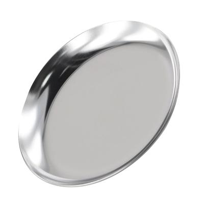 Stainless Steel Storage Tray Round Jewelry Plate Cosmetics Plate Dish Dessert Nail Art Desktop False Nails Dish Multi Tools