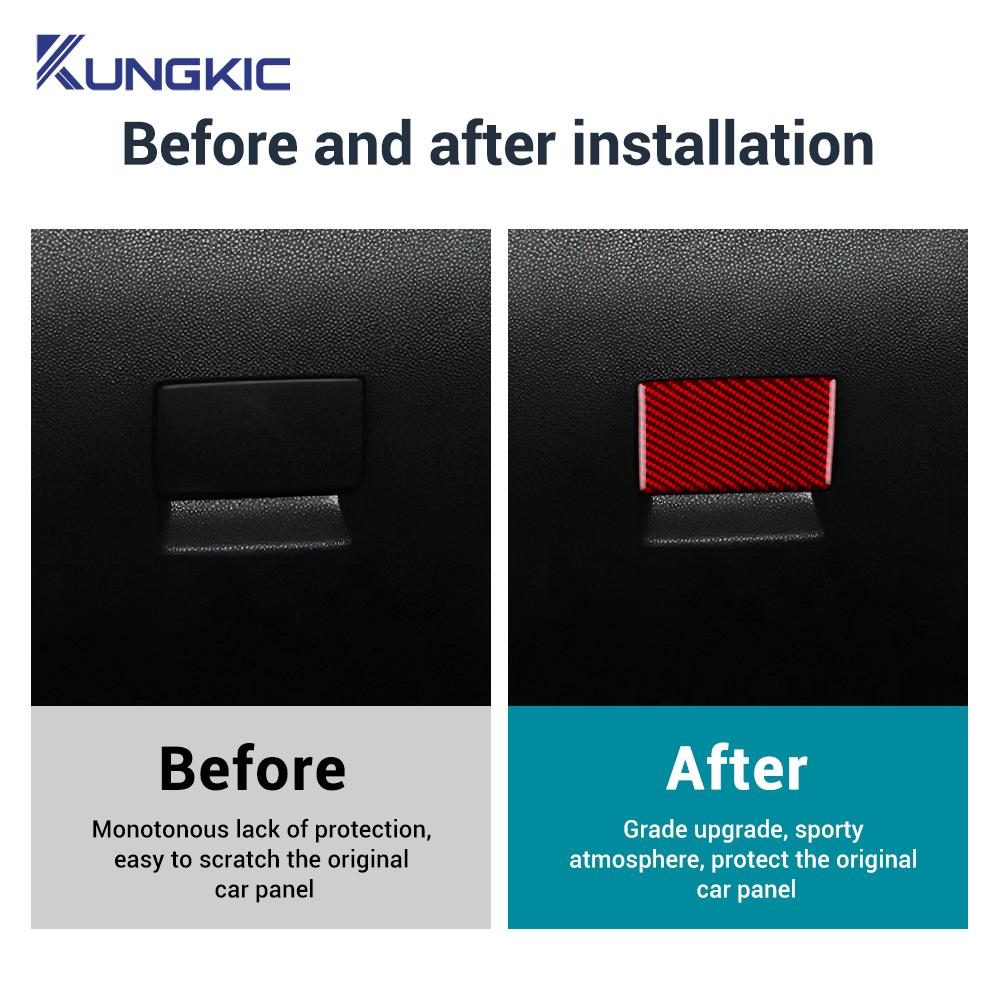 Real Soft Carbon Fiber Sticker For Vauxhall Opel Astra H MK5 2004 2005 2006 2007 2008 2009 2010 LHD RHD Car Co-pilot Storage Box