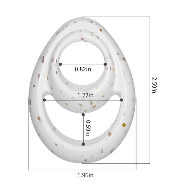 New Two-hole Semen Lock Ring Delay Penis Ring Dick Enlargement Long Lasting Silicone Cock Ring Sex Toys For Couples Flirt Adults