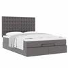 Cadre de lit avec matelas - Maison Exclusive - 140x200 cm - Similicuir - Rangement sous le lit