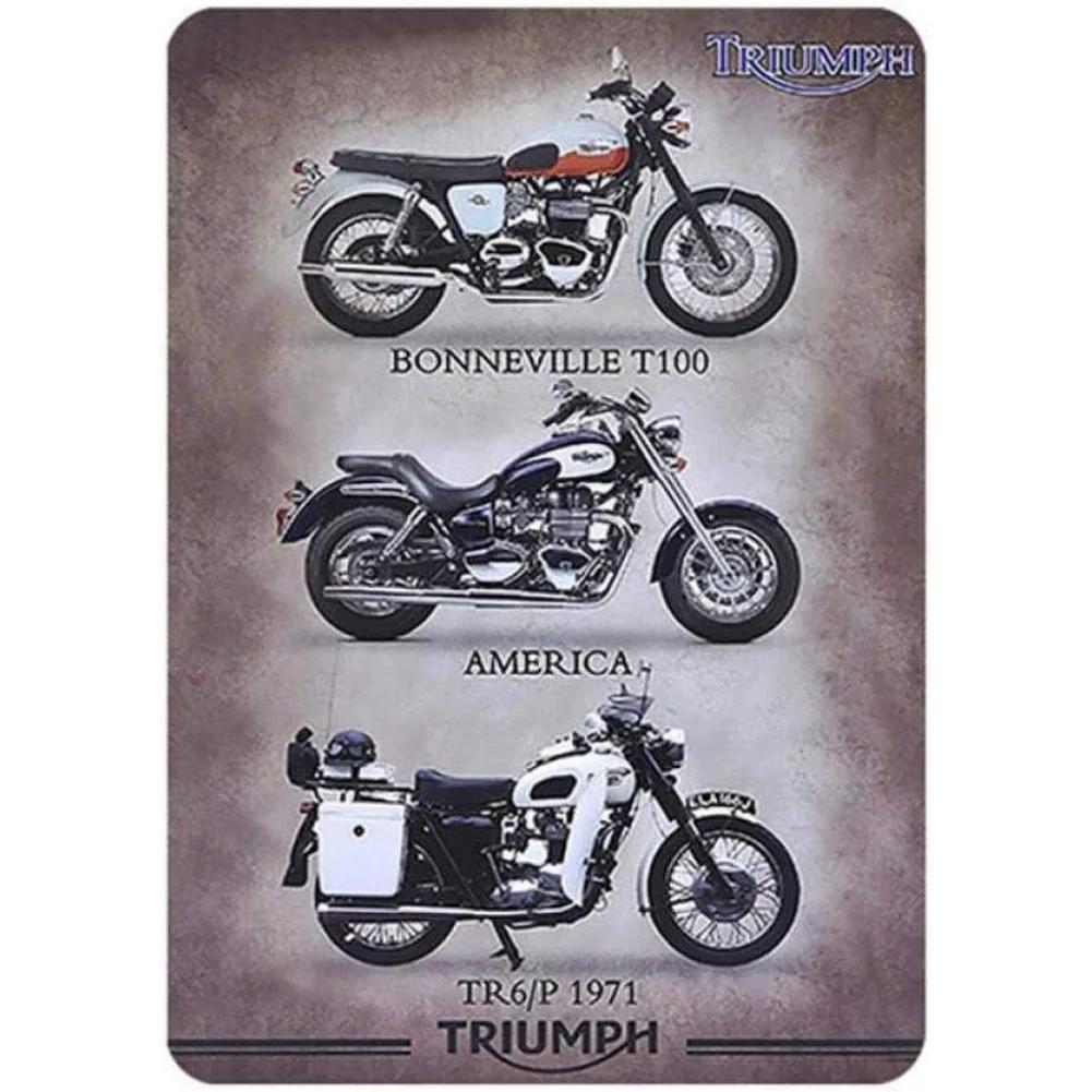 Vintage klasické motocykly Kovové plechové cedule Plakáty Talíř Nástěnná dekorace pro domácí bary Garáž Kavárna Kluby Retro plakáty Plakáty