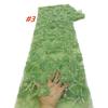 Handmade French Tulle Sequins Lace Fabric 2025 High Quality 3D Flower Embroidery African Beads Lace Fabrics for Women Dresses