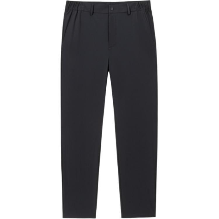 

Anta Comfortable Simple Versatile Solid Color Zipper Mid-Rise Knitted Sports Pants Men bottoms Black 952527308-4 XL