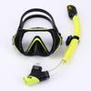 Maschera da Immersione in Silicone per Bambini e Adulti con Snorkel - Lente in Vetro Temperato HD, Montatura Grande