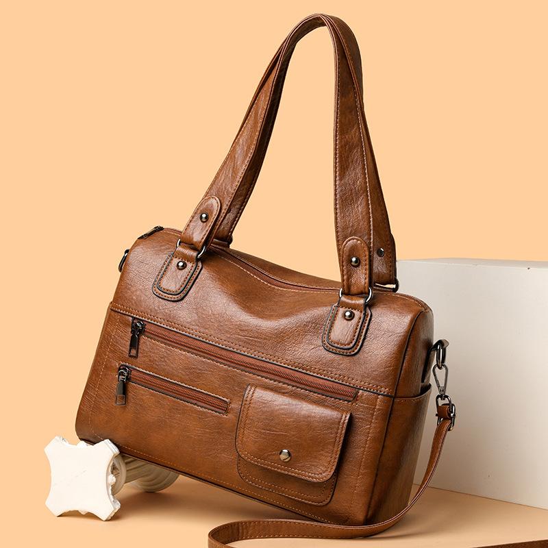 Fasjonabel Enkel og Stor kapasitet Crossbody-veske Casual Reise Tote-veske