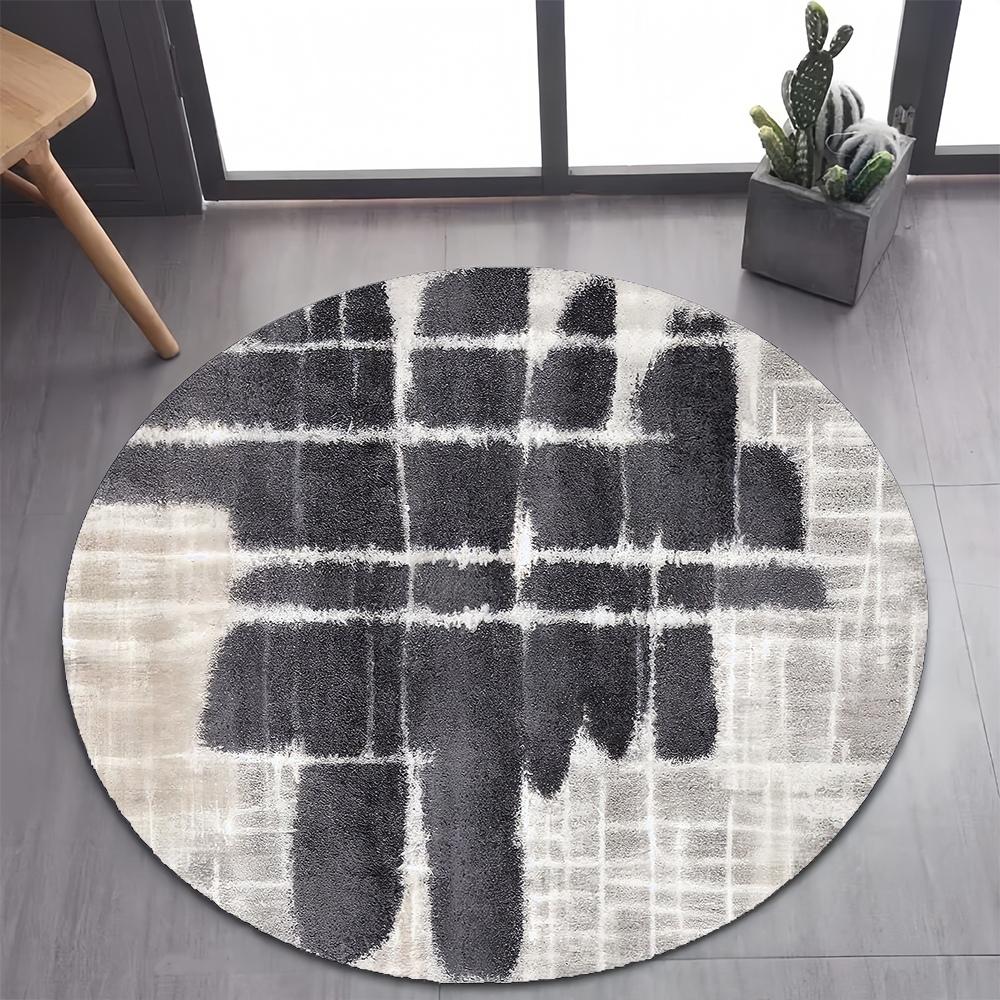 26 Style New Bohemian Abstract Modern Art Geometry Art Round Carpet Rug for Bedroom Living Room Decoration,pet Decor Floor Mat