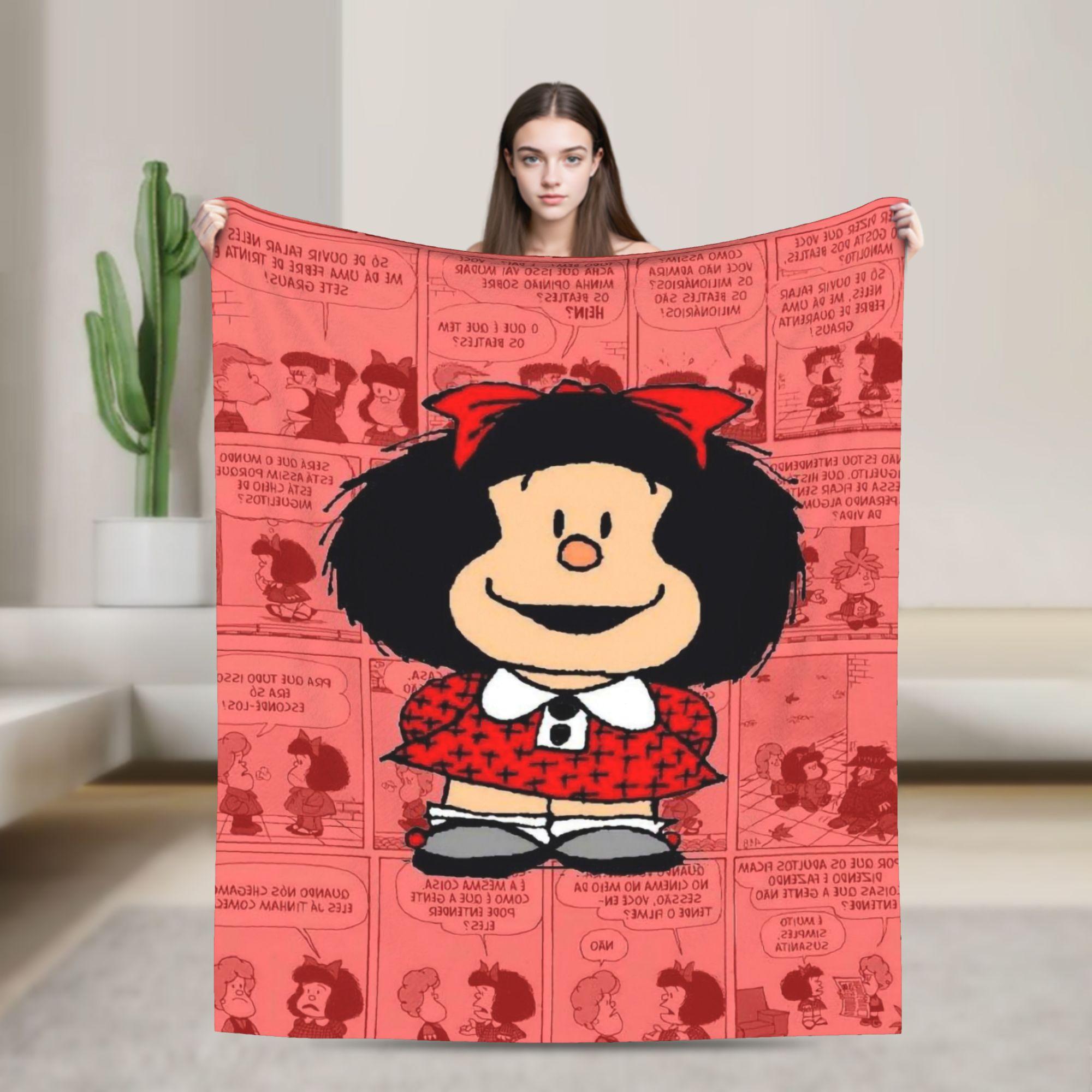 

Mafaldas Knitted Blankets Fleece Anime Super Warm Throw Blanket for Bedroom Sofa Bed Rug 100x150cm