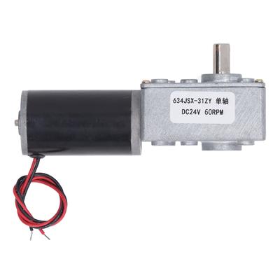 Motore con ingranaggio a vite autobloccante DC24V Motore reversibile a singolo albero riduttore di velocità 634JSX 31ZY 60RPM