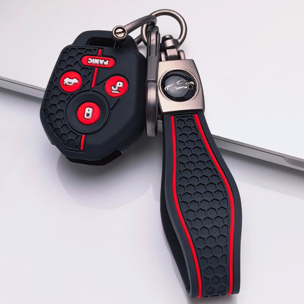 Key Fob Cover for Subaru Crosstrek Forester Impreza Legacy Outback Tribeca WRX STI with Keychain Anti-Scratch Surface Shockproof Structure