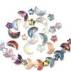 50Pcs Colored Crystal Glass Beads Mixed Star Moon Loose Pendant Beads For DIY Crafts Jewelry Handmade Earring Necklace Accessory