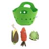 Toddler Vegetable Basket Soft Pretend Food Playset for Kids Stuffed Vegetable Plush Toys Includes