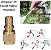 1/2" 3/4" Brass Hose Nozzle High Pressure for Car or Garden Adjustable Water Sprayer from Spray to Jet Heavy-Duty Hose Nozzle