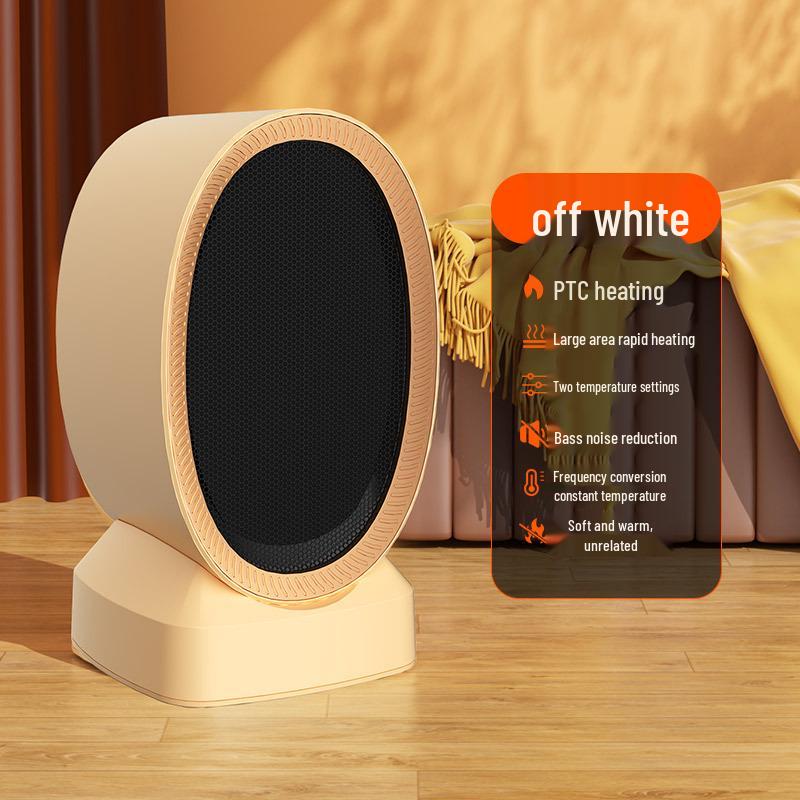 Quick Heat PTC Electric Fan Heater for Living Room & Bedroom - Low Noise, Safe Tip-Over Feature