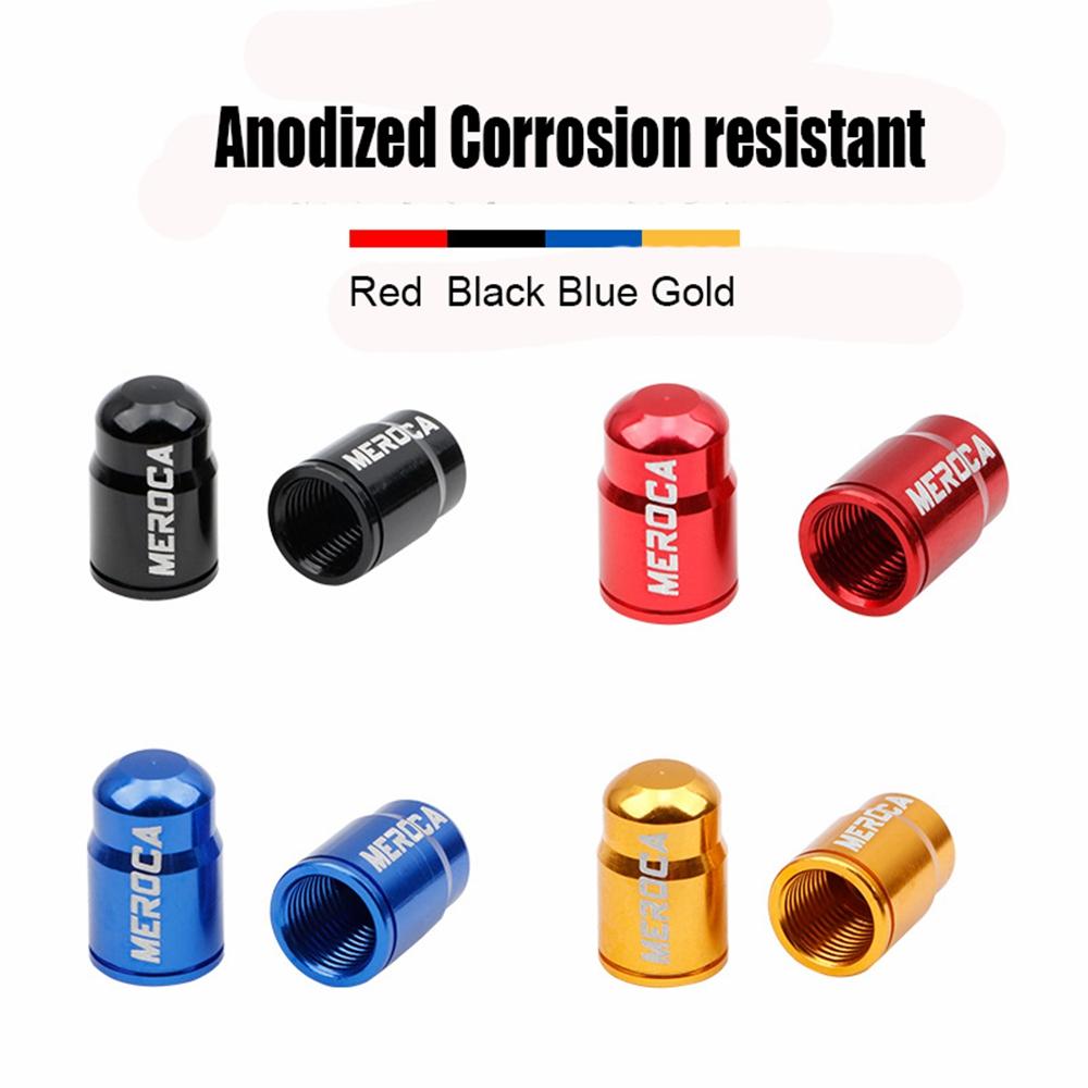 2pcs Aluminum Bicycle Tire Valve Cap Ultralight Mountain Road Bike Valve Cap Schrader/Presta Tire Valve