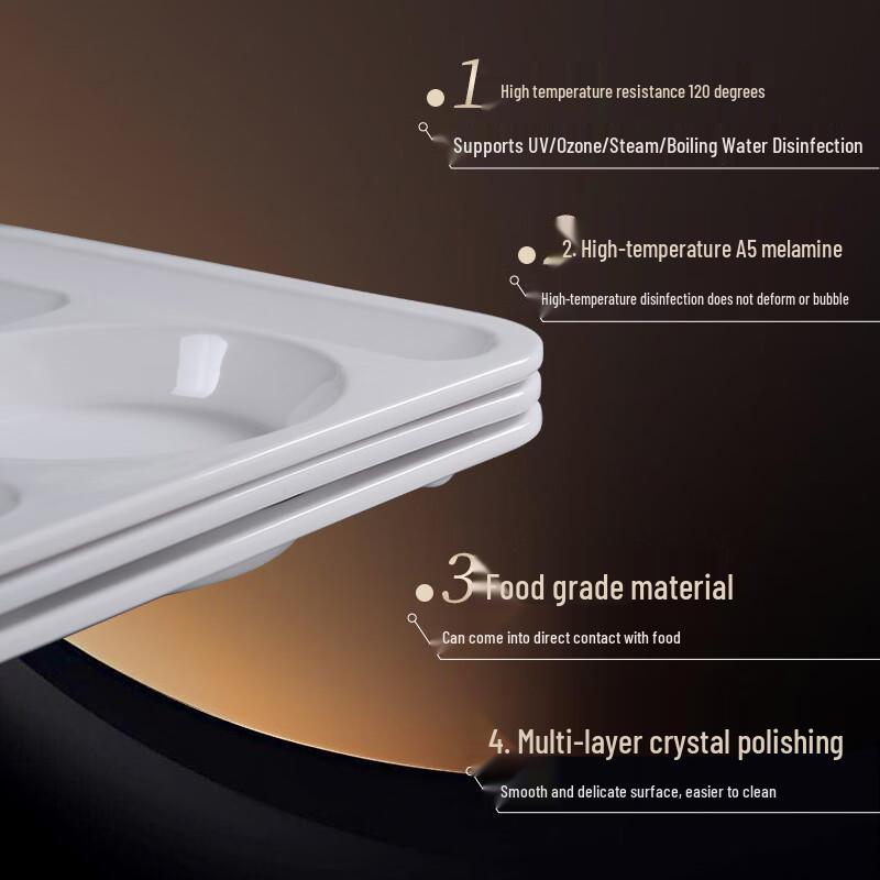 Churong A5 Melamine Divided Dining Plate