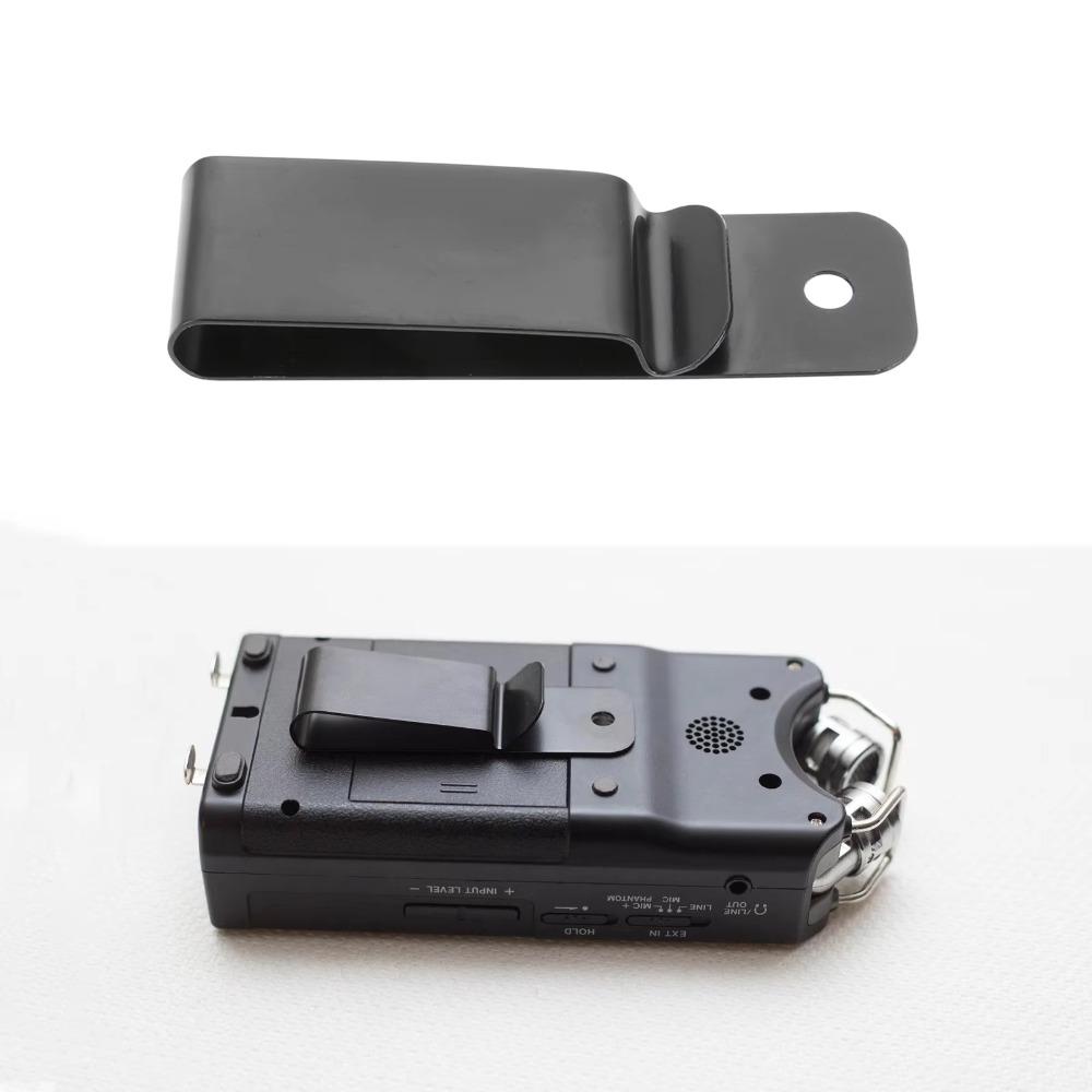 

10pcs/set Useful Black Belt Clip Buckle Metal Single Hole Spring Buckle Hook Keychain Hook Clamps Outdoor Camping --