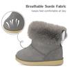KVbabby Winter Lammfellstiefel für Mädchen und Niedliche Hasenohren Größen Kinderstiefel, Jungen, Design, Rutschfest, Flauschig, Warm, 13.0-17.5cm