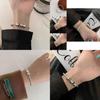 Retro Design Love Letter Bracelet For Women Copper Geometric Fashion Accessory