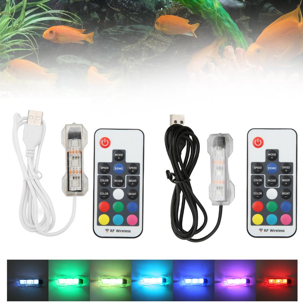 USB Charging Underwater Light Easy To Use Split Type LED Aquarium Light Colorful for Medium Fish Tanks for Small Fish Tanks