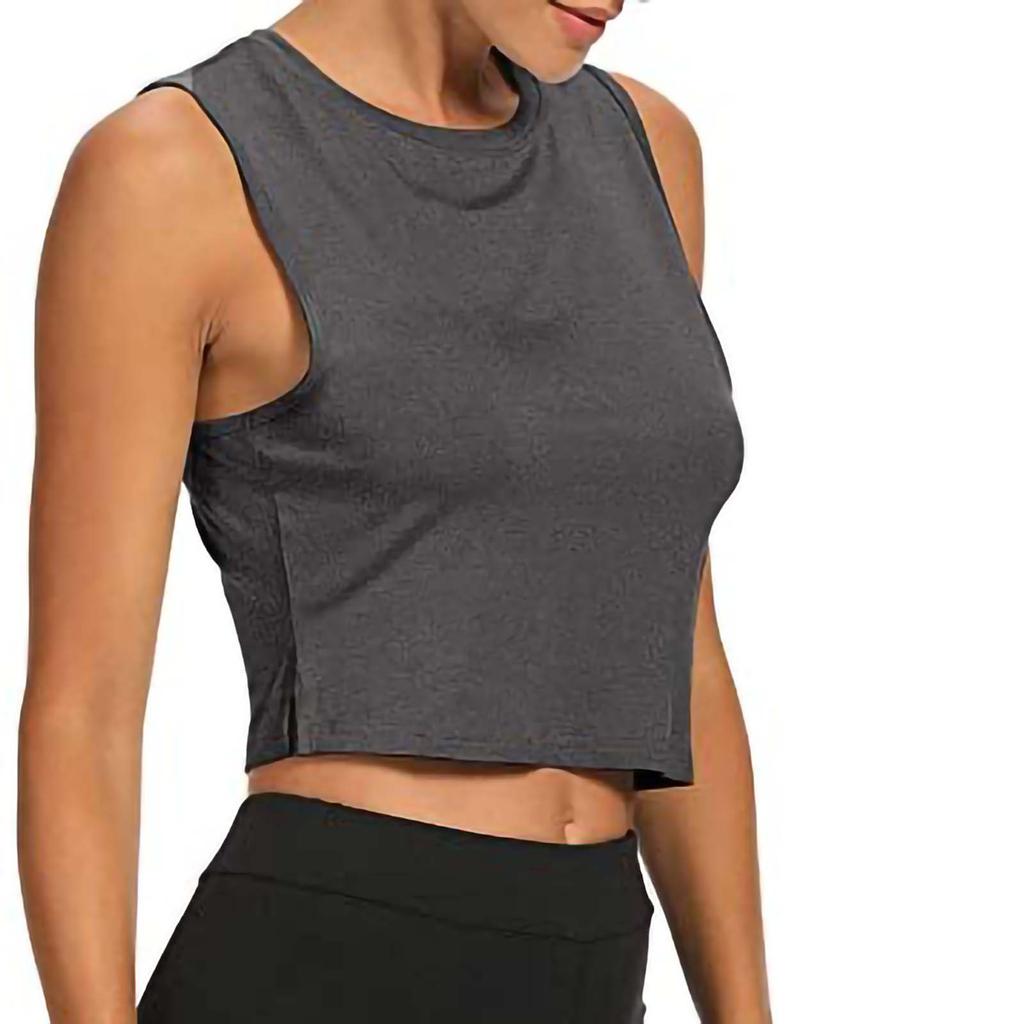 cropped active tank top