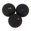 3Pcs Squash Ball Combo Set Single Blue Dot Single Yellow Dot Double Yellow Dot for Professional Training Practice