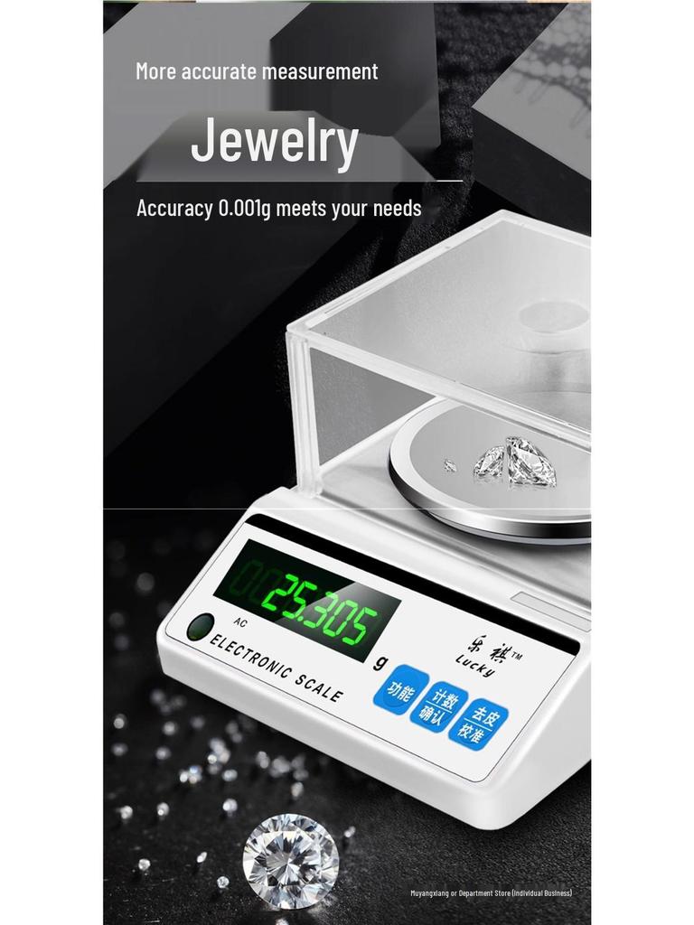 High Precision Laboratory Electronic Balance Scale 0.001g