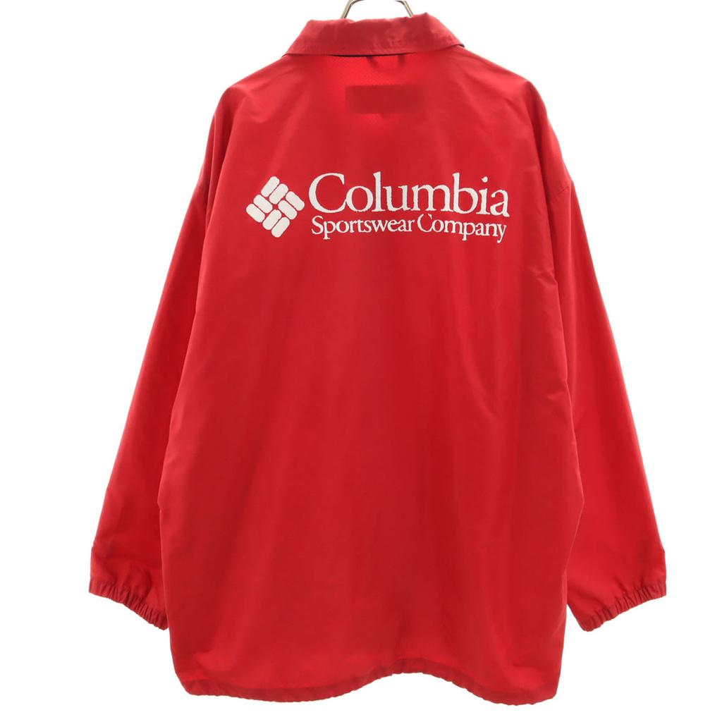 Columbia 90s Old Coach Jacket M Red Outdoors Men's Used
