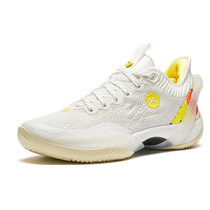 Anta Three-point Rain1.0 Cushioning Anti-Slip And Wear-Resistant Low-Top Basketball Shoes Men's Yellow Sneakers 912331102S-1