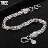 925 Sterling Silver Chinese Style Double Dragon Bracelet - Fashionable Gift Jewelry