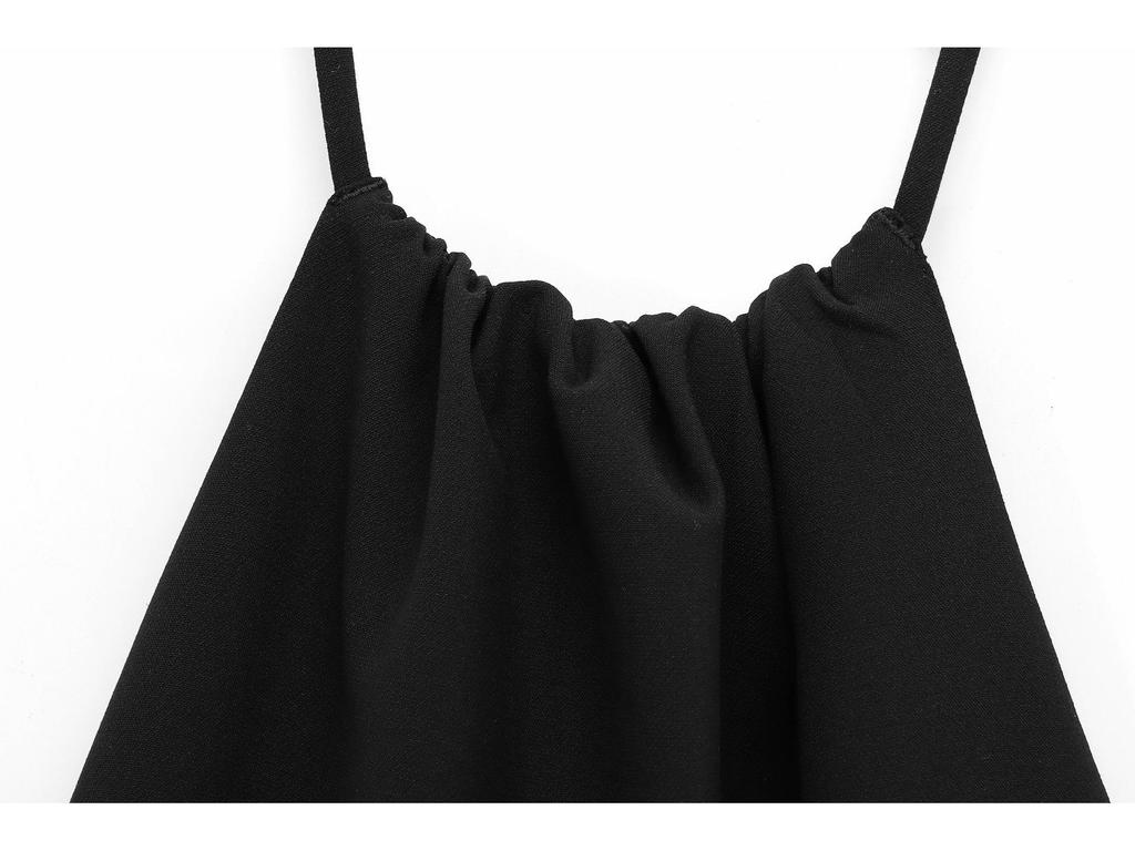 2025 European & American Style Women's Faux Fur Hem Dress - French Design, Spring/Autumn Fashion