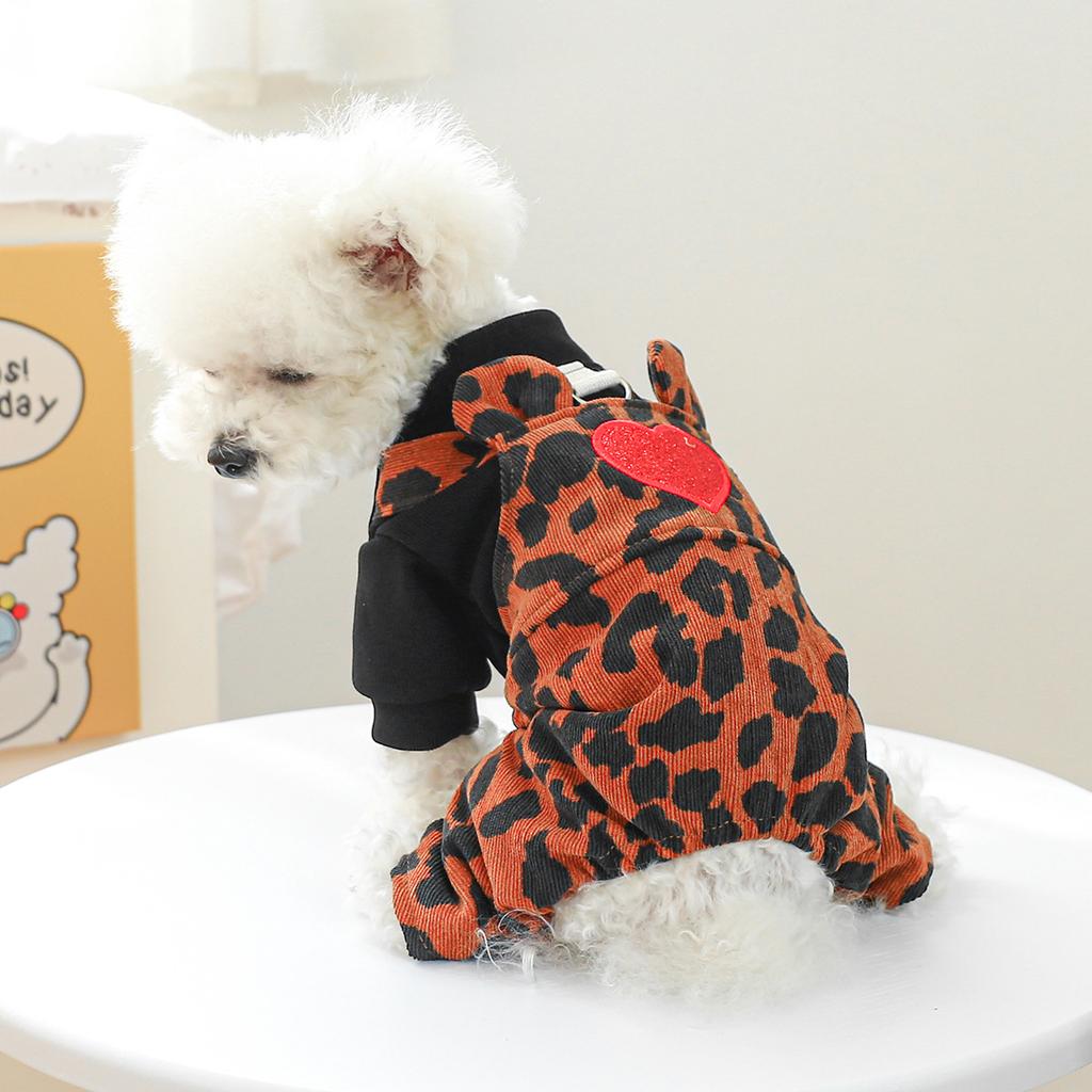Pet circle, dog small dog clothes, cat clothing, autumn and winter Valentine's Day love collection