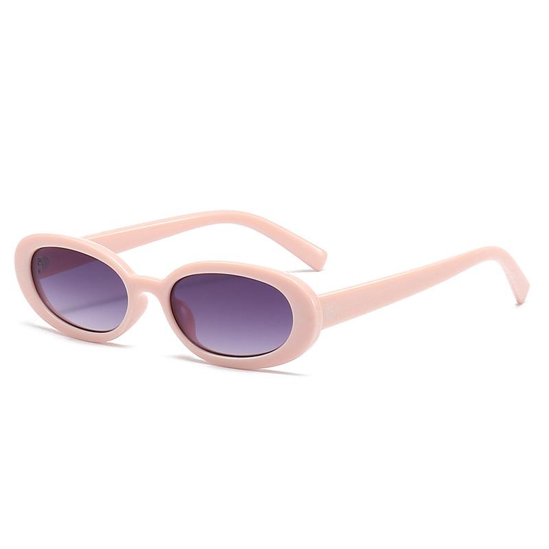 Small Frame Oval Hip-hop Sunglasses for Women, Trendy for Street Photography, Sun Protection, and Stylish Looks