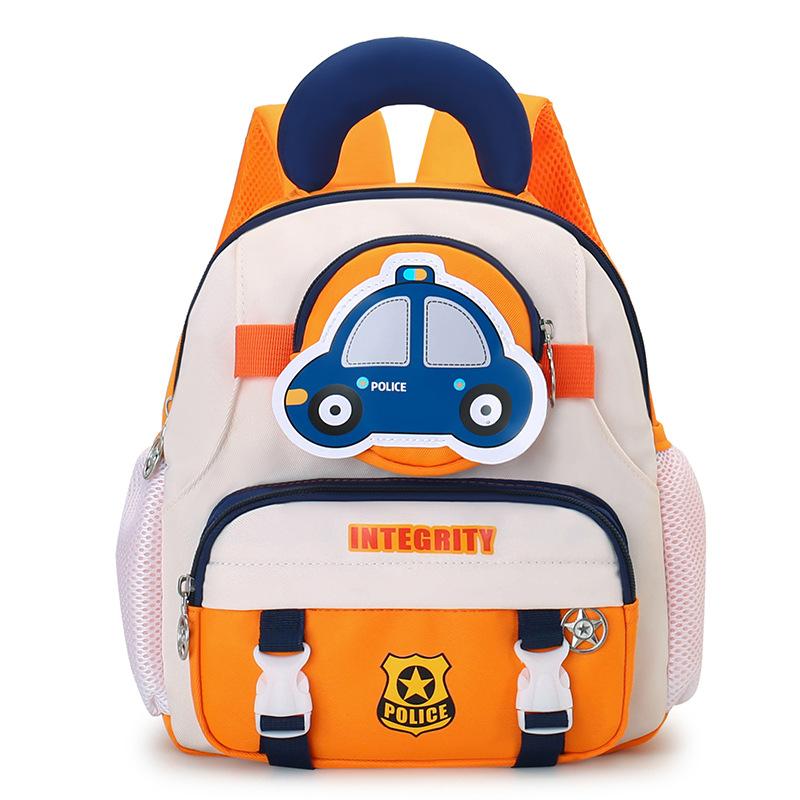 Kindergarten Pupils Schoolbag Cartoon Cute Hot Air Balloon Boys And Girls Backpack Children'S Backpack Tide