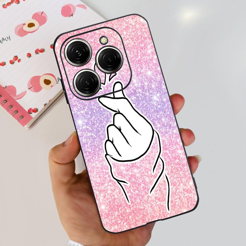 For Tecno Spark 20 Pro Case Astronaut Luxury Flower TPU Soft Silicone Back Cover For Tecno Spark 20Pro 6.78" Bumper Phone Case