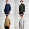 Mens Spring Hoodie With Stand Collar And Zipper Closure For Casual Athletic Wear