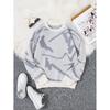 Sweatshirt à col rond surdimensionné Hommes Femmes Mélange de coton épais Manches longues Streetwear Haut Automne Tenue décontractée