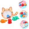 Bath Toys Fishing Set Bright Cartoon Cat Animals Colorful TearResistant Water Play Gift