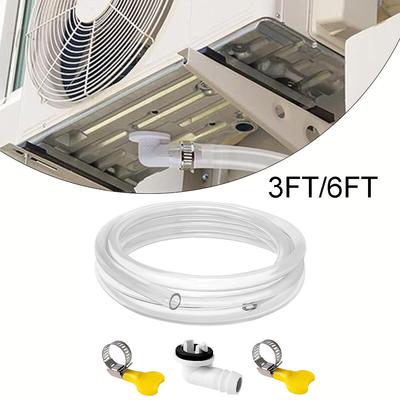 Efficient Water Disposal 36ft Air Conditioner Drain Pipe Set Featuring Connector & Clamps for Long Lasting Use