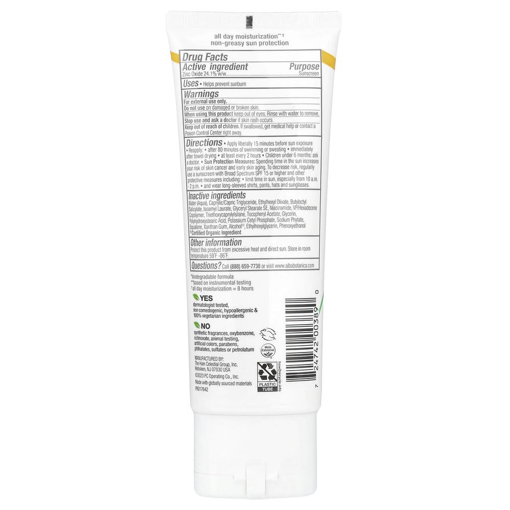Mineral Sunscreen, Sensitive, Fragrance Free, Spf 30, 4 oz (113 g)