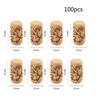 50 100 Pcs Wine Corks Stopper Natural Reusable Functional Portable Wine Cork Straight Stopper for Bottling of Wines or Crafting