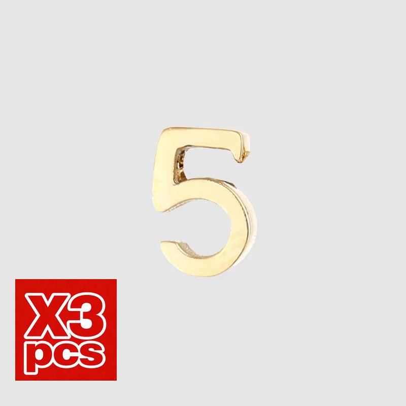 CARLIDANA DIY Jewelry Making Accessories Stainless Steel Gold Plated Arabic Number Pendant Charms for Women Necklace Bracelet