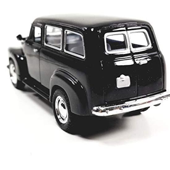 Kinsmart Chevrolet Suburban 1950 Jet Black SUV Scale Diecast Car 1/36