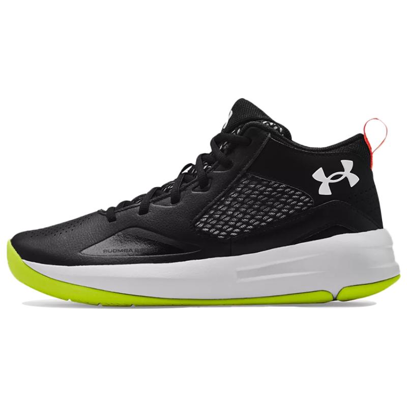 Under Armour Lockdown 5 Black/Green Sneakers 3023949-002 44