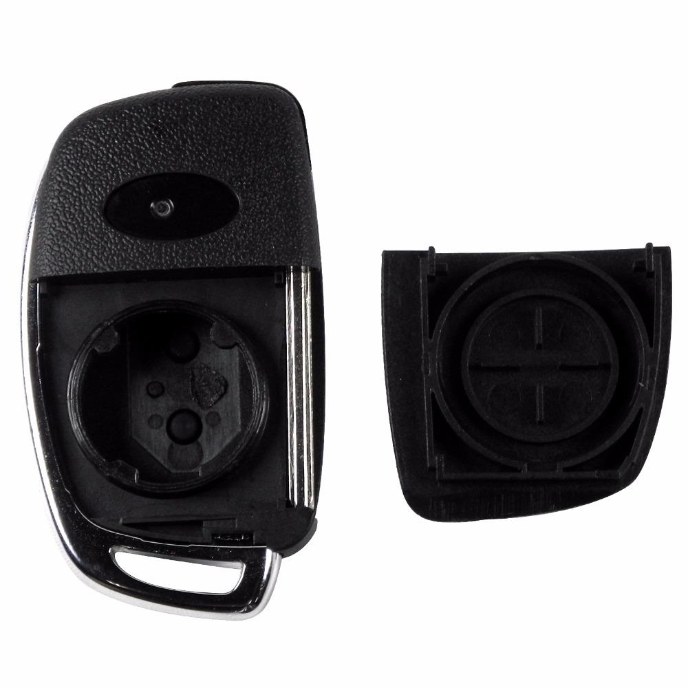 Jingyuqin Replacement 3/4 Buttons Remote Key Fob Car Key Case Cover Styling For Hyundai IX35 I20 3 Buttons Uncut Blade
