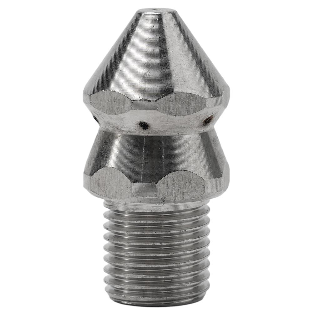 Easy Installation and Thread Compatibility Pressure Washer Drain Sewer Cleaning Jetter Nozzle 7 Jets Male 14inch