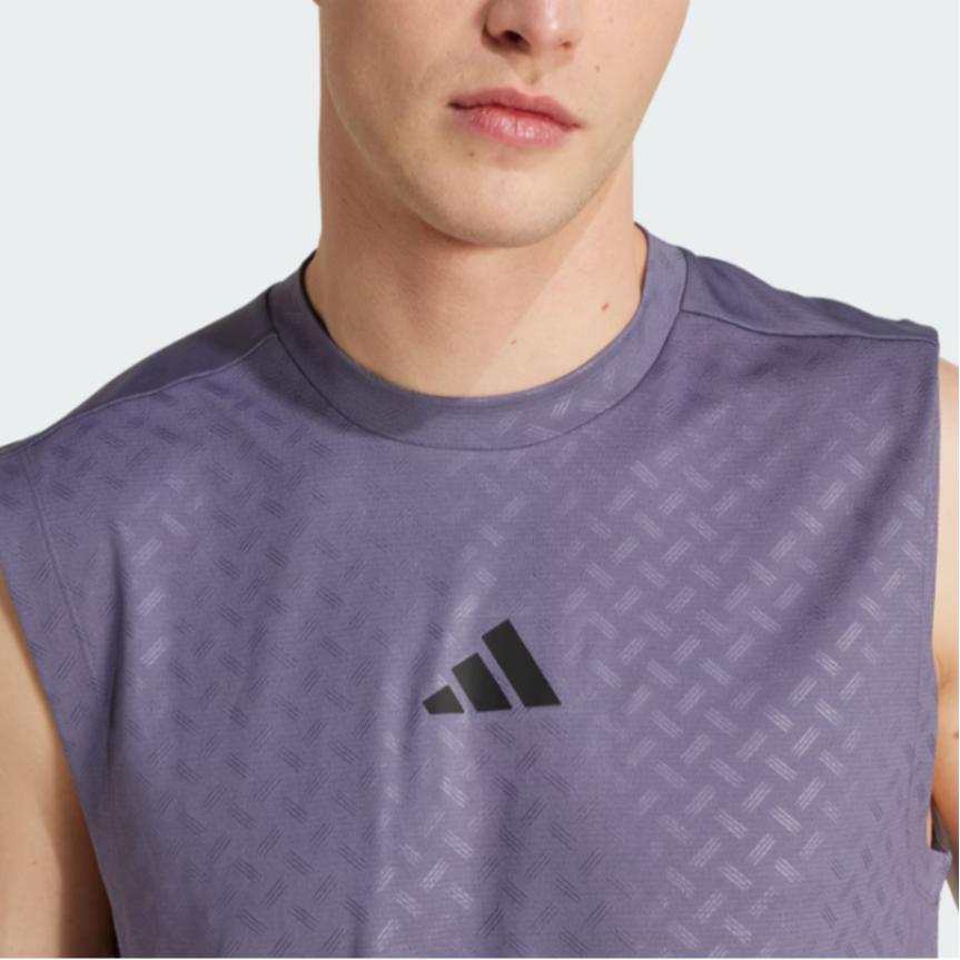 Adidas Power Climalite Logo Striped Quick-Dry Cool Sports Sleeveless Tank Top Men Tops JX6294