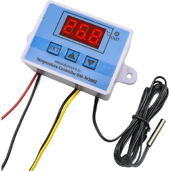 W3001 W3002 Digital Control Temperature Microcomputer Thermostat Switch Thermometer New Thermoregulator DC12/24 AC110-220V ( Color : W3001 AC110-220V
