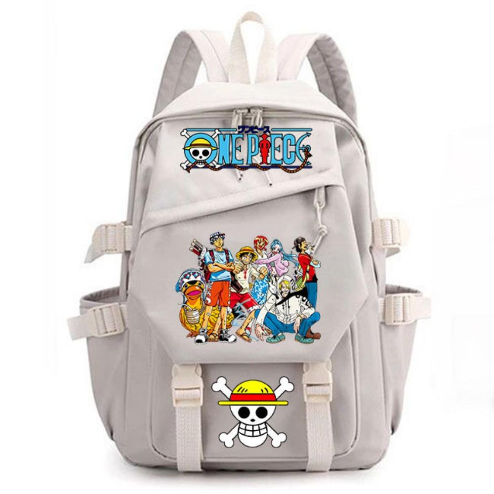 Anime ONE PIECE Schoolbag Children's Backpack Primary School Bag Male and Female Junior High School Students College Students Campus Backpack
